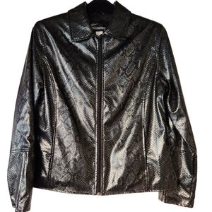 Women's Inclinations Faux Snake Jacket Size Medium